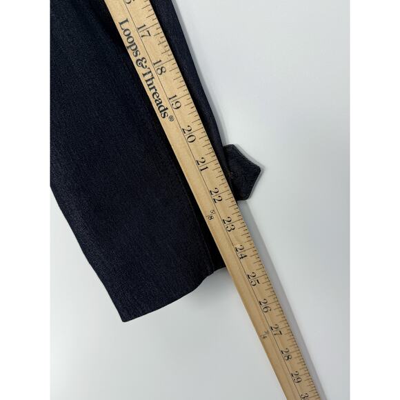 Caché Denim Trench Coat Women’s Small Y2K Glam Parisian Old Money - Picture 10 of 11